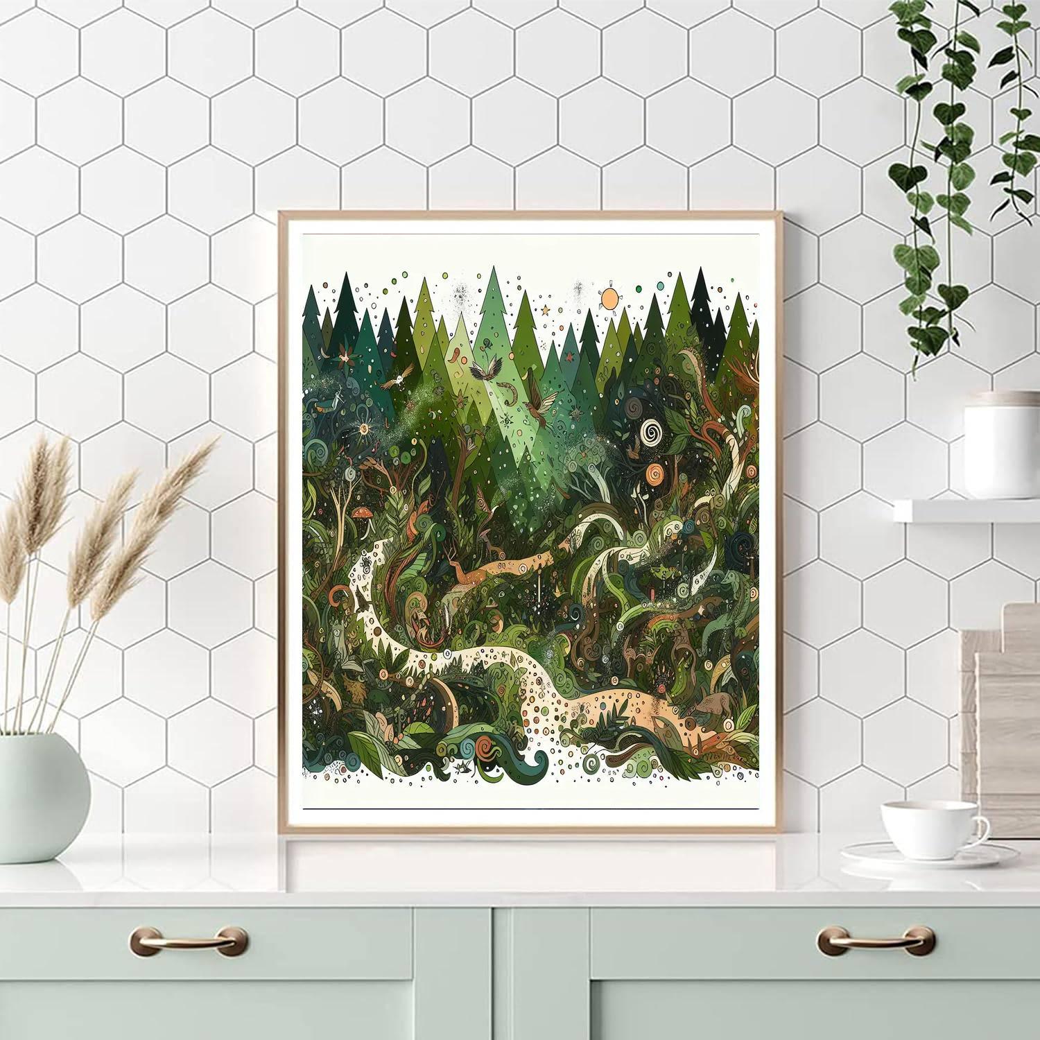 Fantasy Forest Hideaway Painting By Numbers Kit