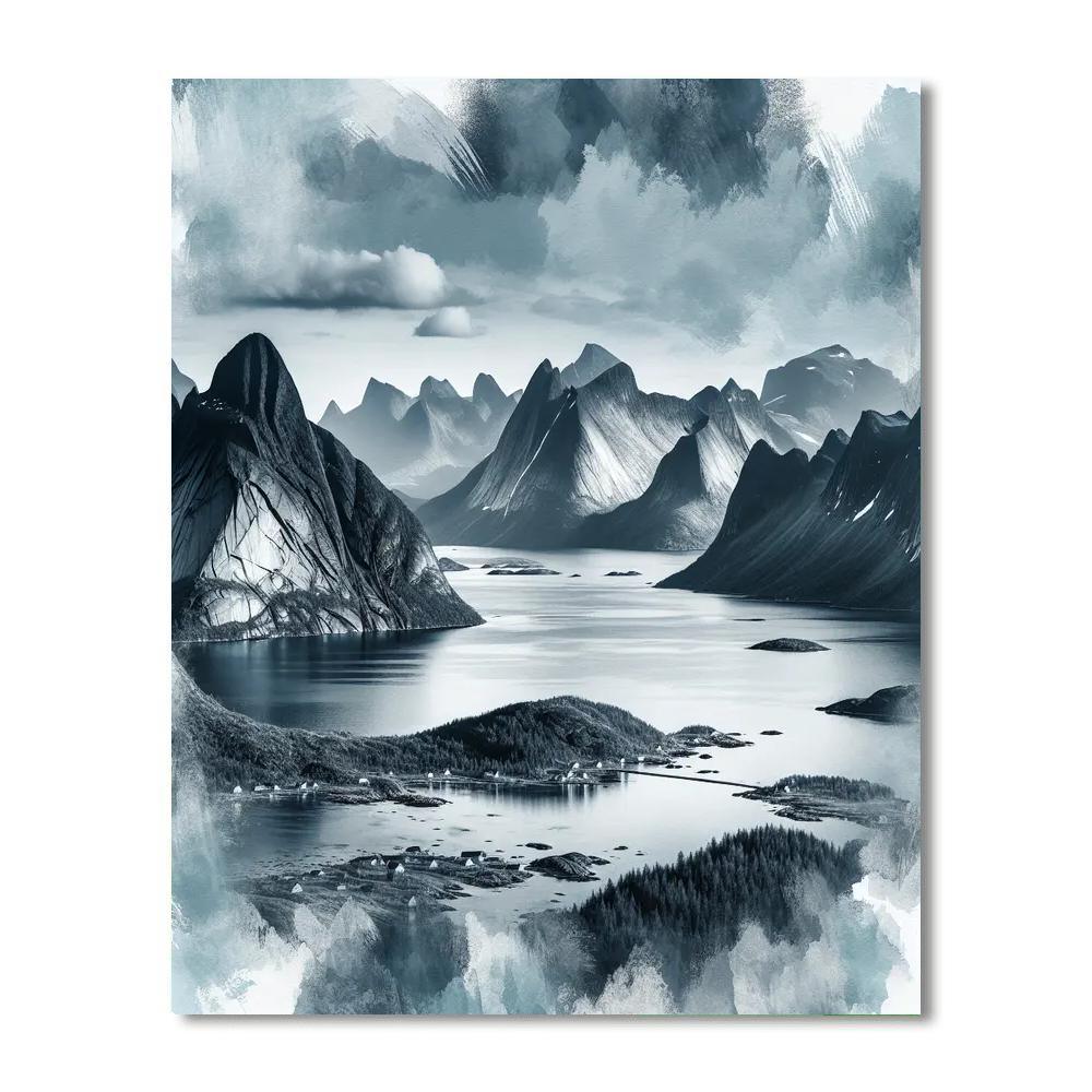 Pristine Nordic Wilderness DIY Paint By Numbers