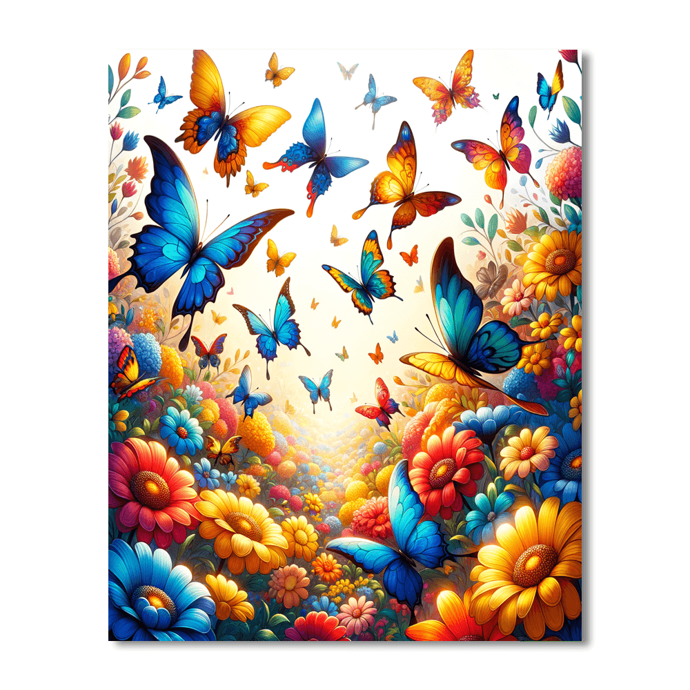 Dancing Butterflies Numbered Painting Kits