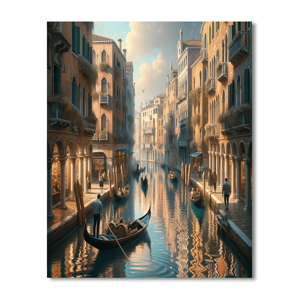 Venetian Canal Serenity Paint By Numbers