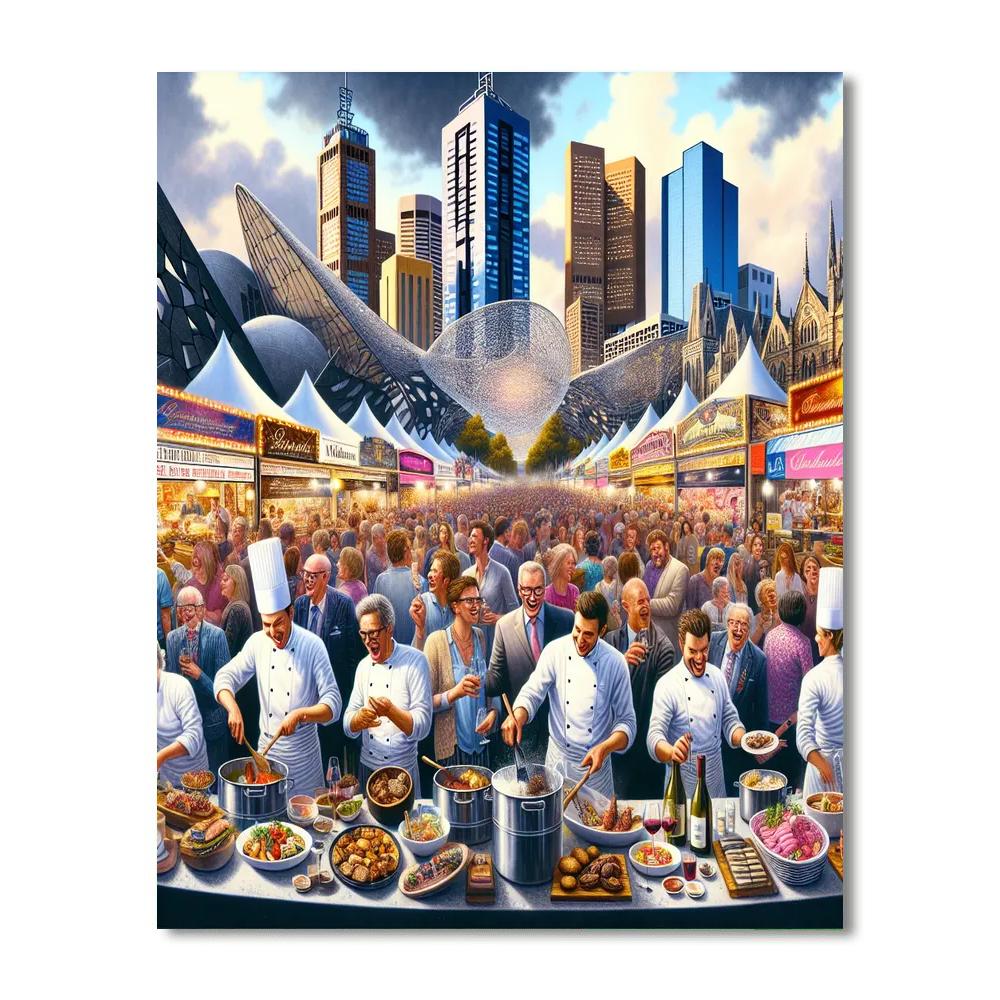 Melbourne Food And Wine Festival - Melbourne, Australia Paint By Numbers