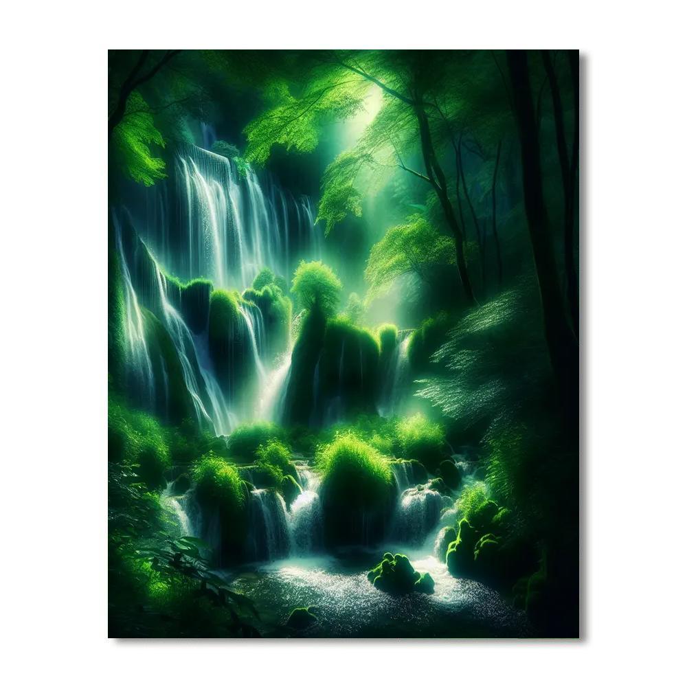 Fantasy Enchanted Waterfall Painting By Numbers Kit