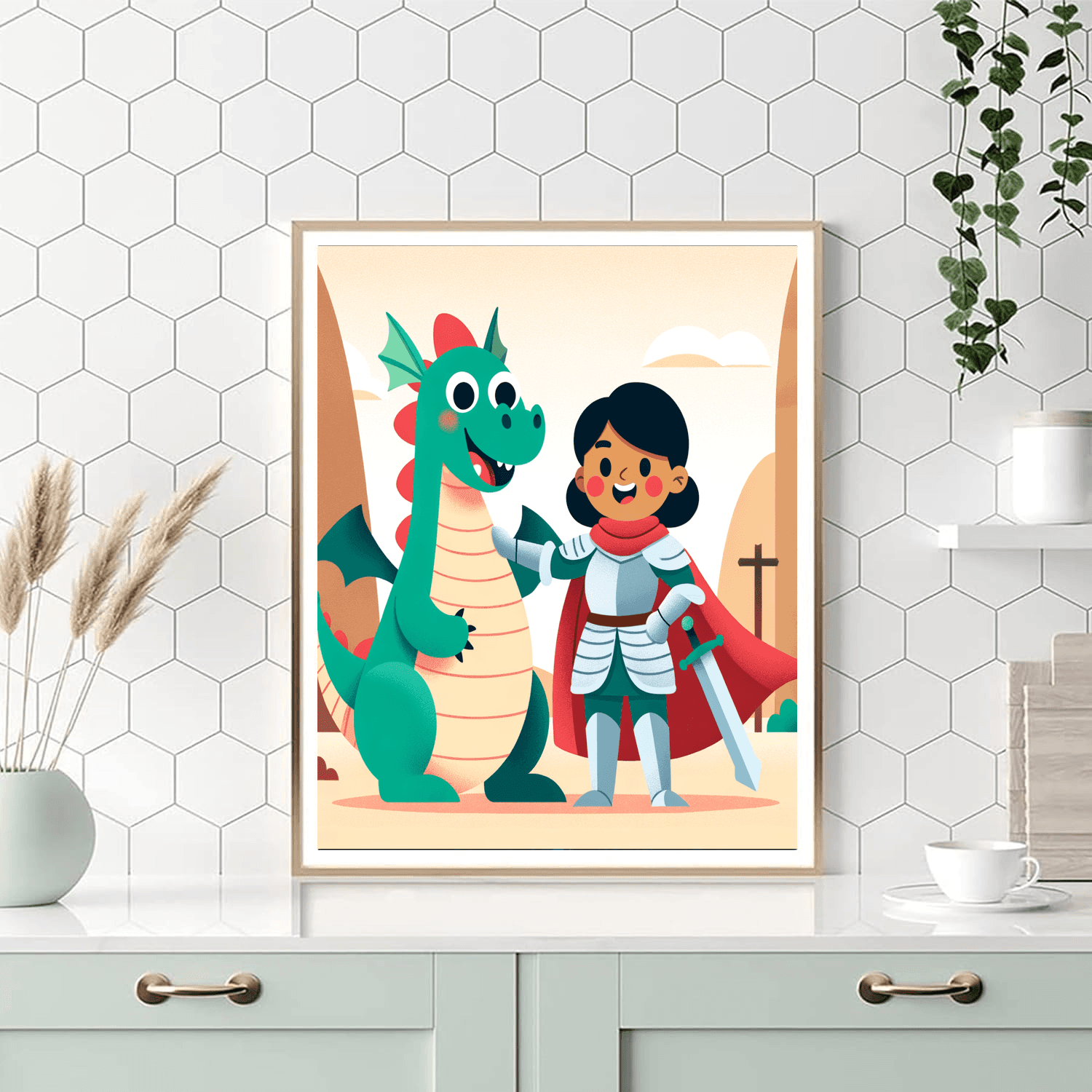 Courageous Knight Dragon Paint By Numbers Kits