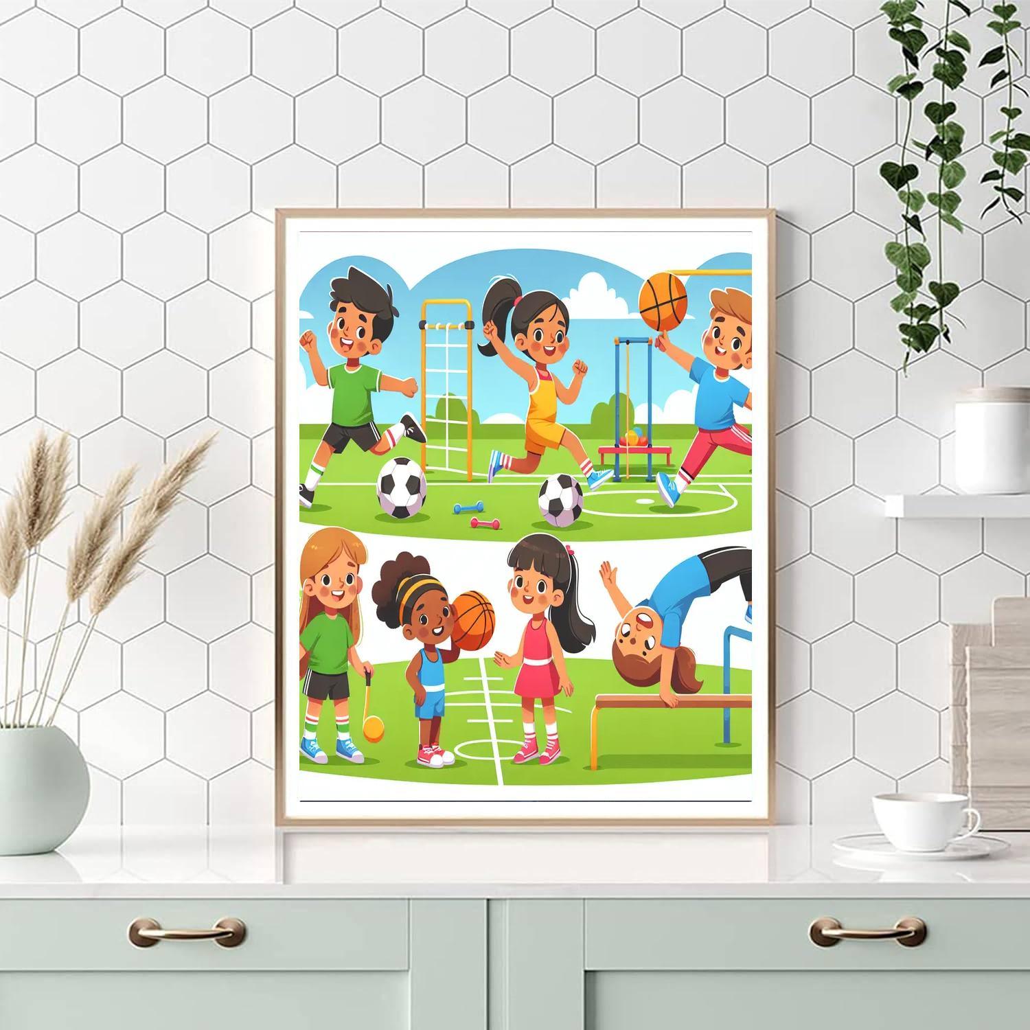 Sports Day Painting Number Kit