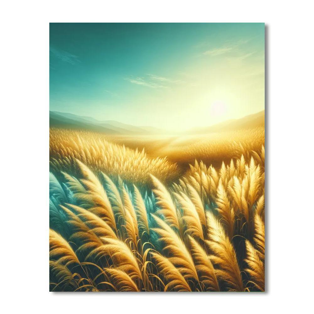 Sunkissed Landscape Paint By Number