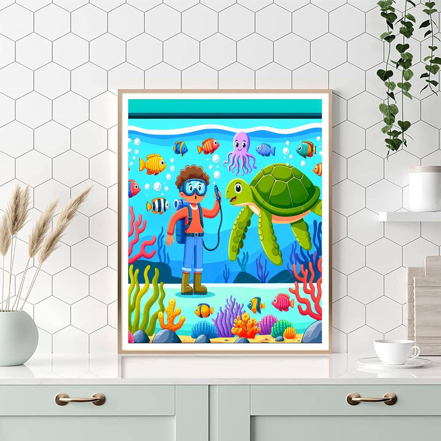 Undersea Explorer Adventure Paint By Number