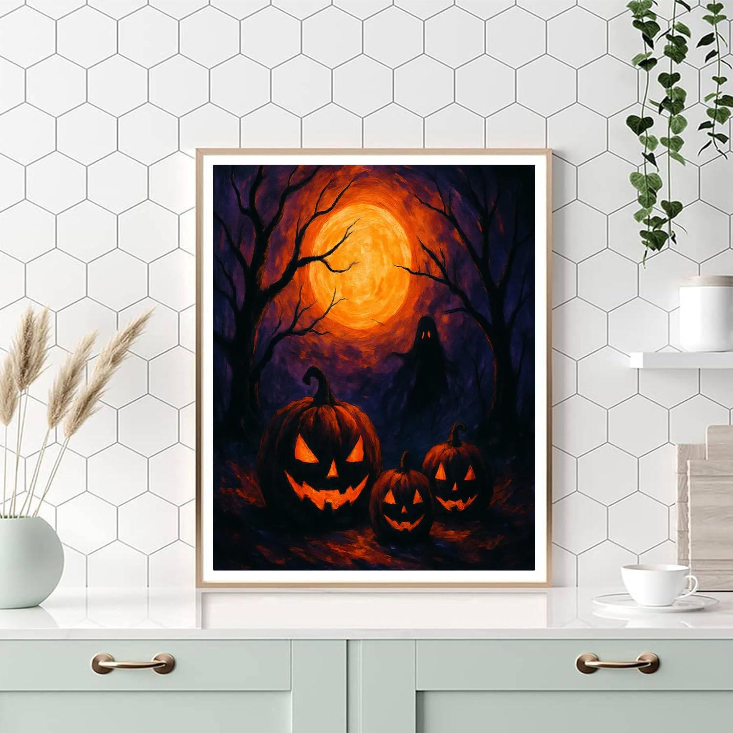 Haunting Shadows Paint By Numbers Art