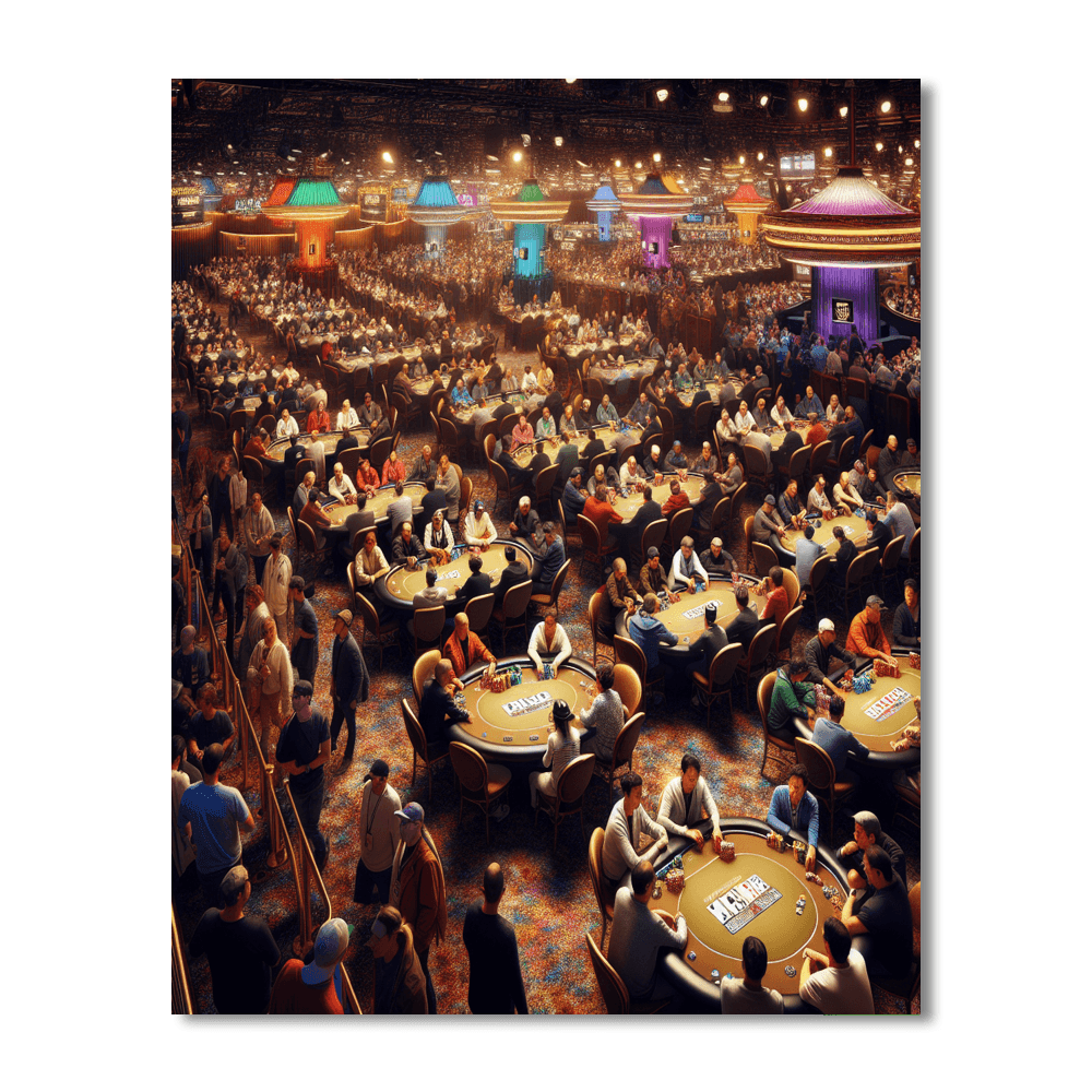 World Series Of Poker - United States Paint By Color