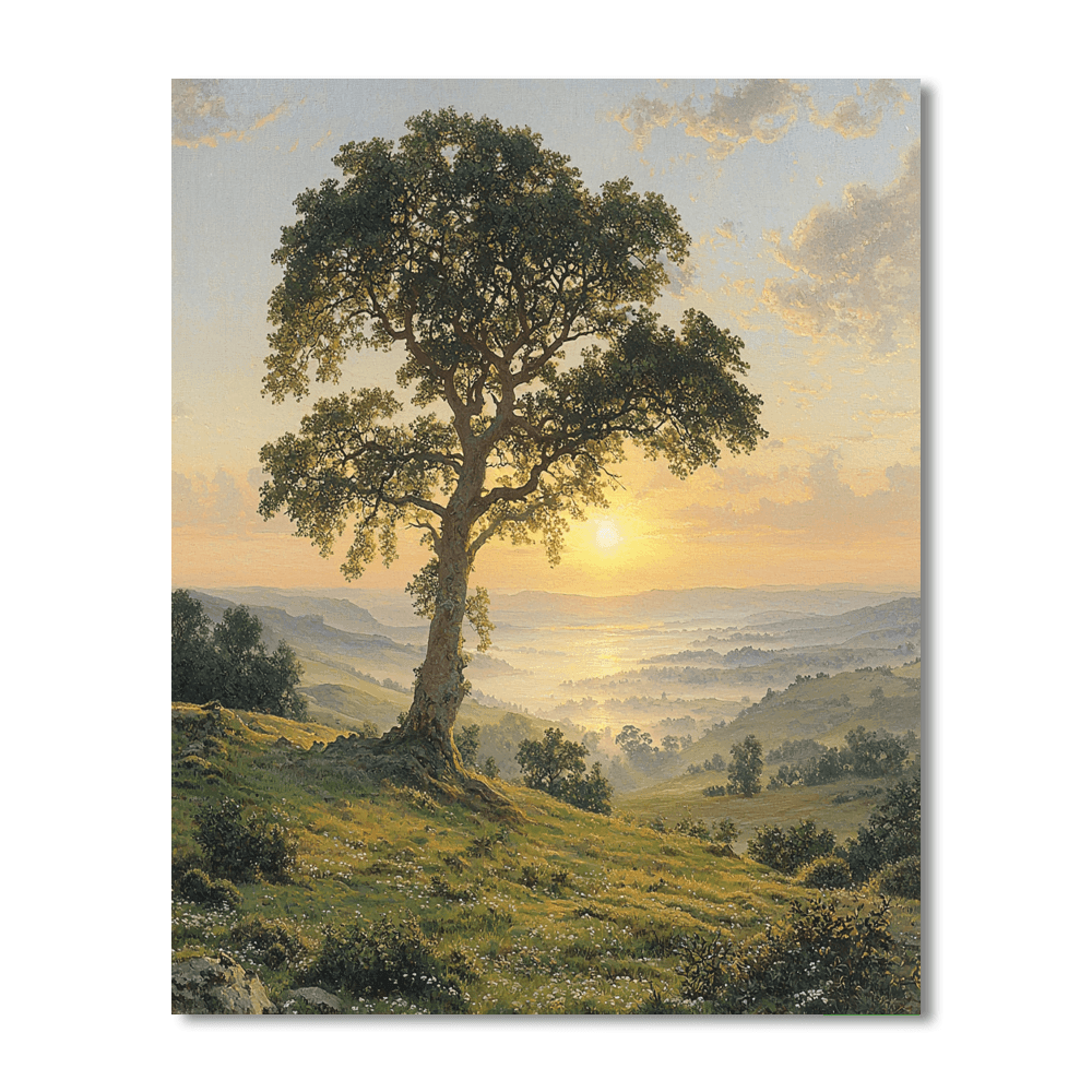Caspar David Friedrich Inspired Woodland Harmony  Paint By Numbers Kits