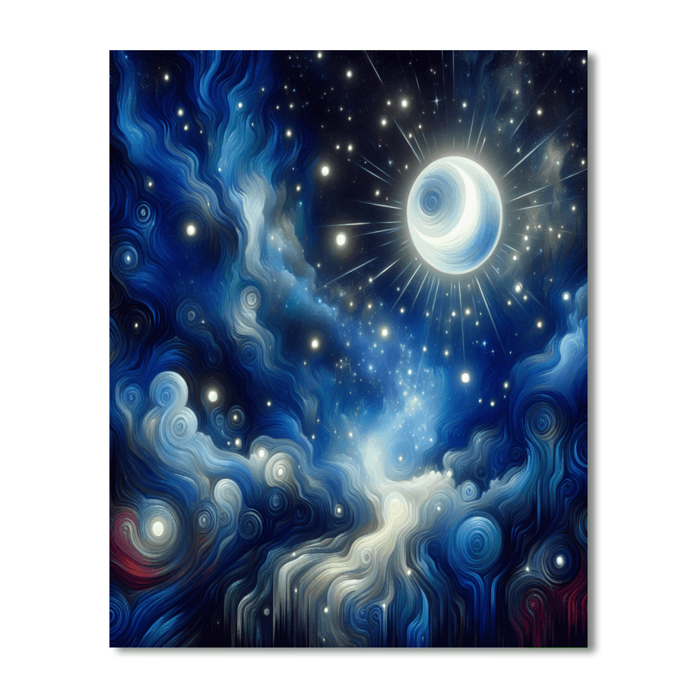 Starry Nightlight Glow Painting By Numbers Kit