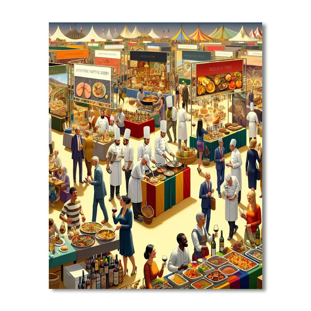 Food And Wine Festival - Australia Number Painting