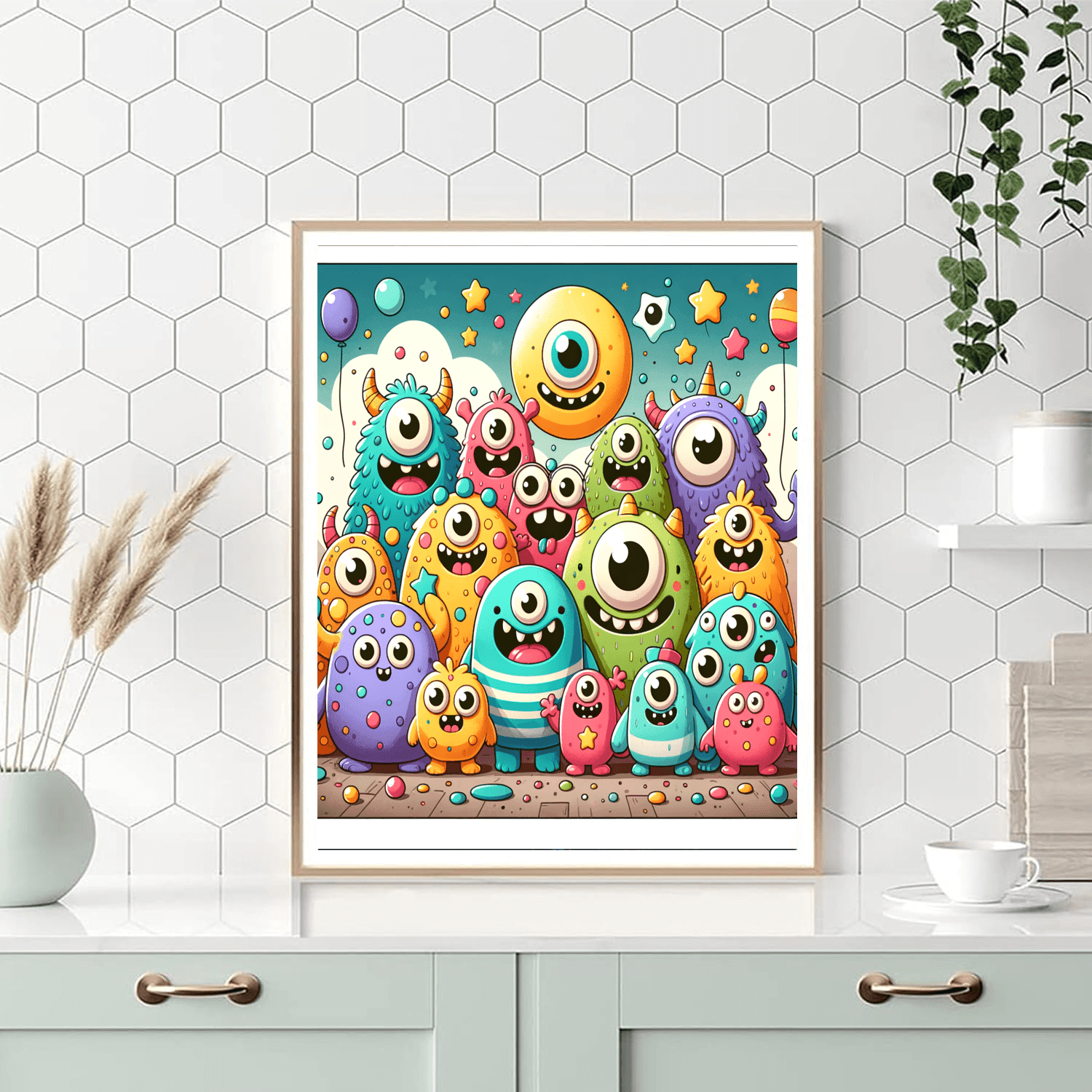 Super Silly Monsters DIY Paint By Numbers
