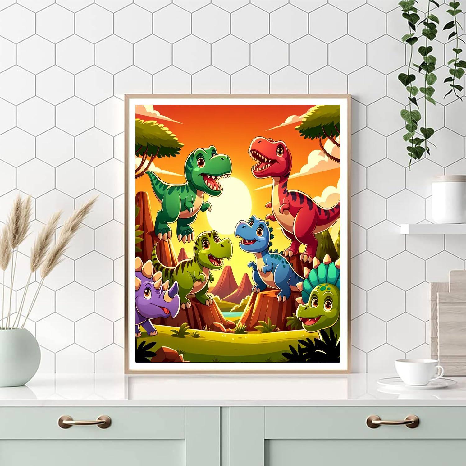 Daring Dinosaur Adventures Painting By Numbers Kit