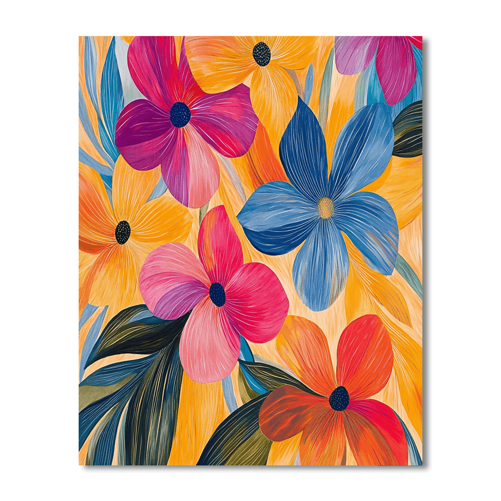 Henri Matisse Inspired Dancing Flowers In The Breeze  Paint By Numbers Kits