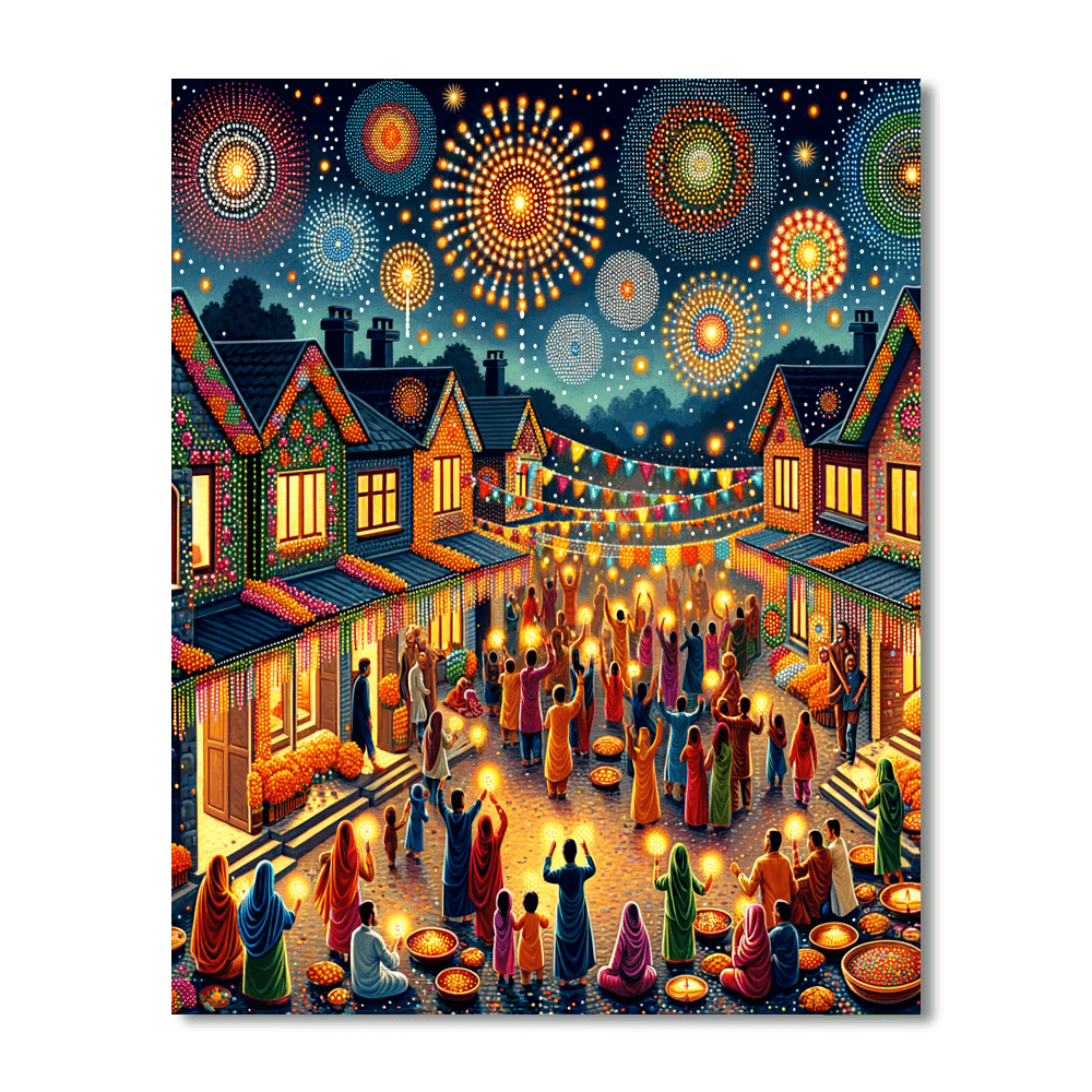 The Diwali Festival - India Numbered Painting Kits