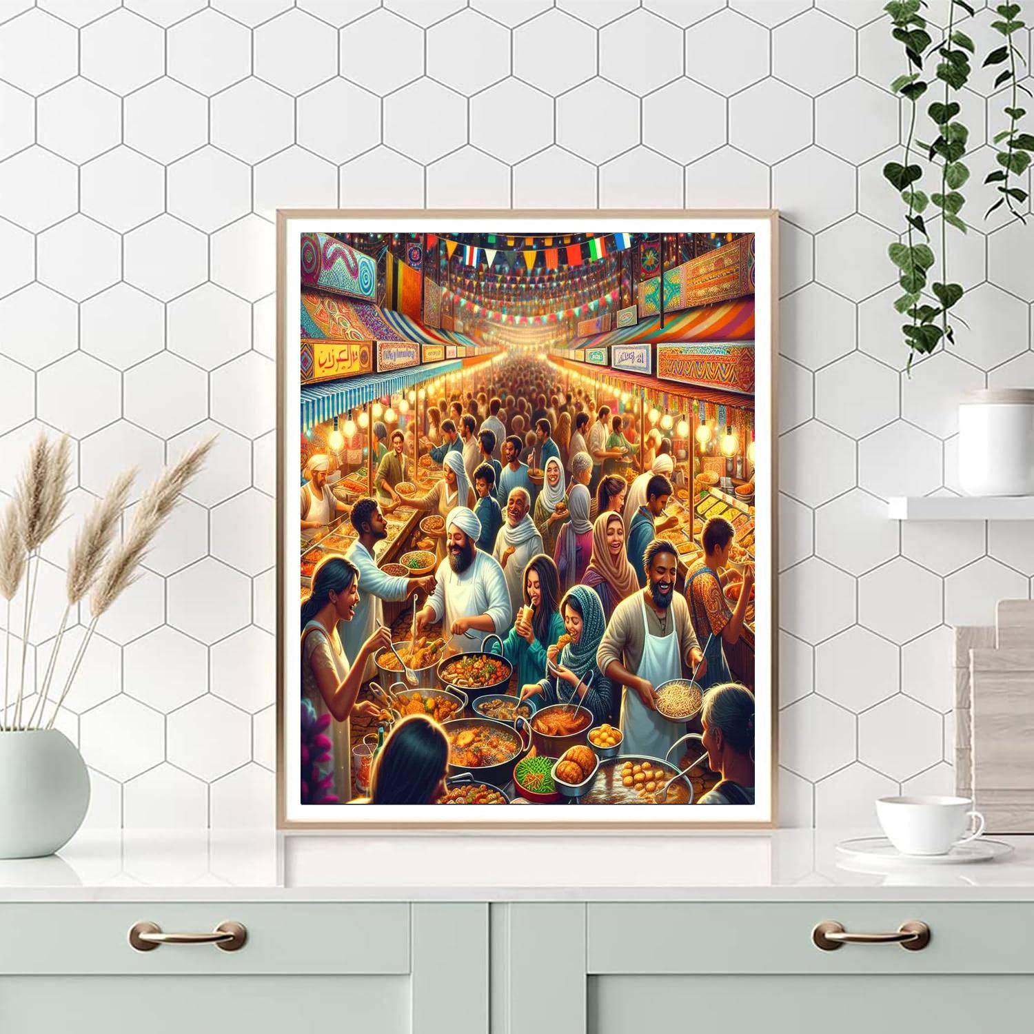 International Festival Of Street Food - Italy Painting Number Kit