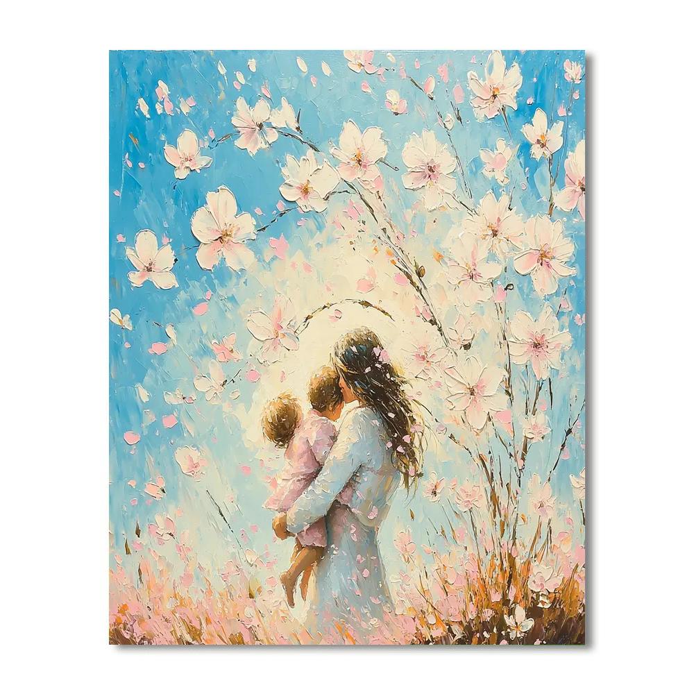 Hugs Under The Blossoms Numbered Painting Kits