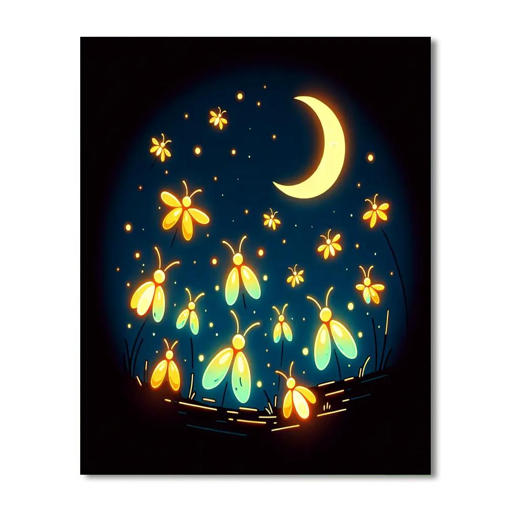 Fantastic Firefly Glow Paint By Numbers