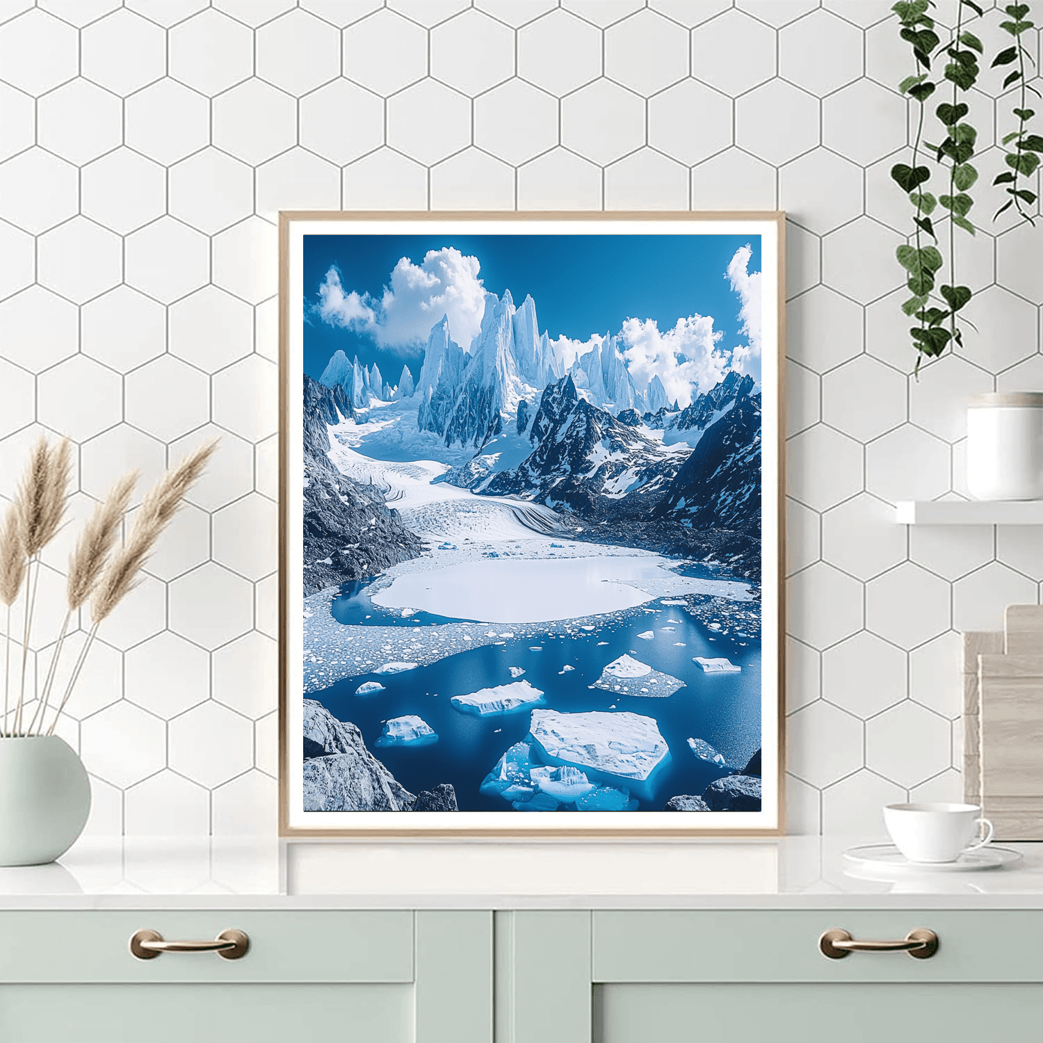 Patagonian Ice Fields DIY Paint By Numbers