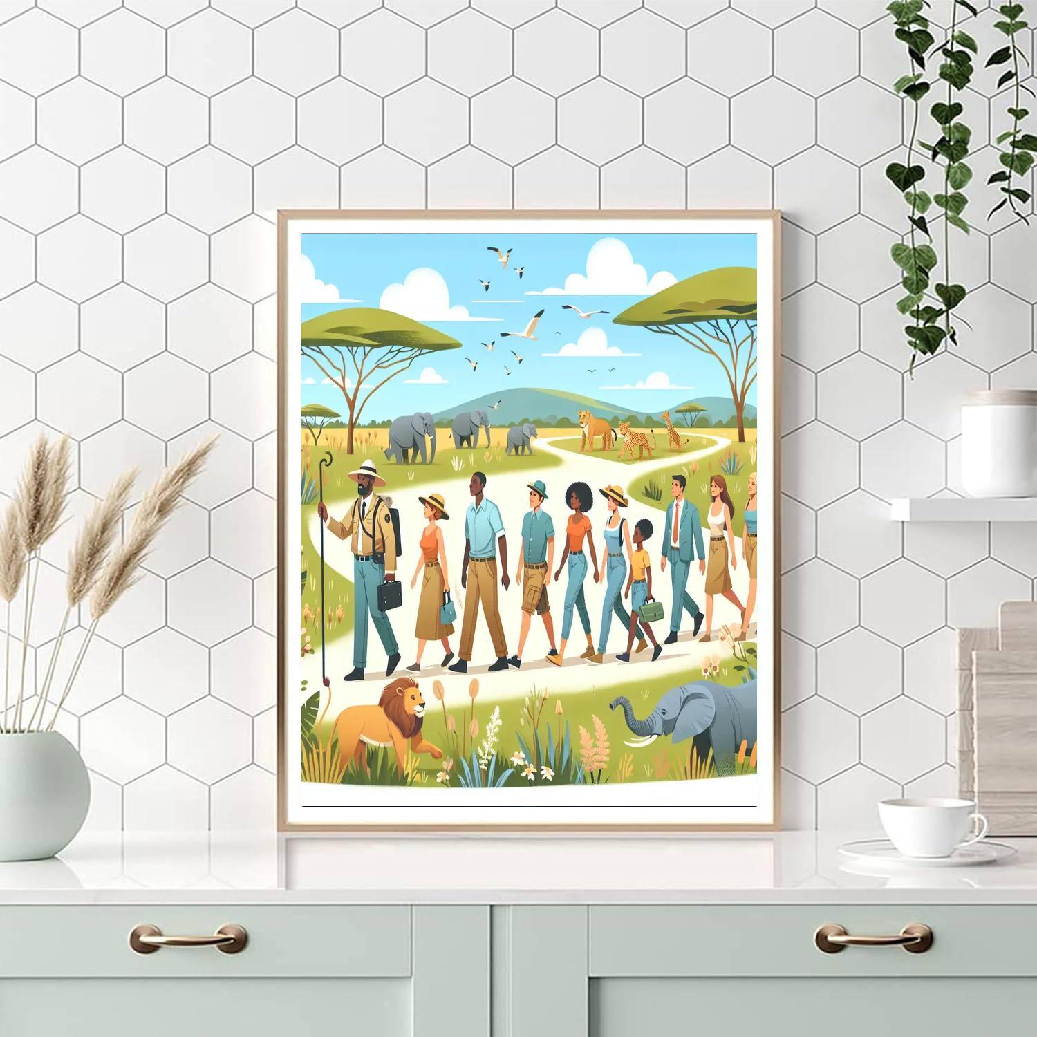 Safari Adventure Trail Paint By Numbers