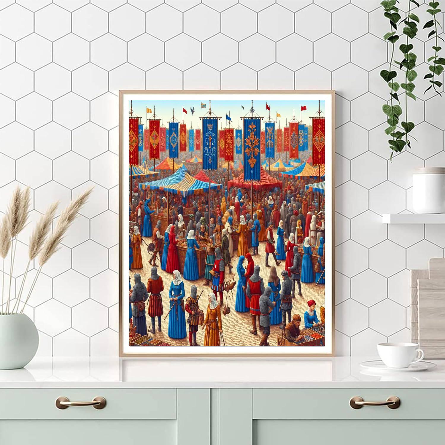 Medieval Festival Pageantry Paint By Numbers Kits