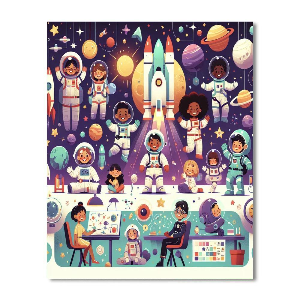 Space Camp Explorers Paint By Numbers