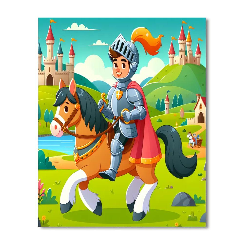 Royal Knight's Adventure Numbered Painting Kits