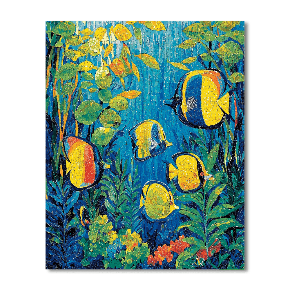 Paul Gauguin Inspired Underwater Fantasy  Painting By Numbers Kit