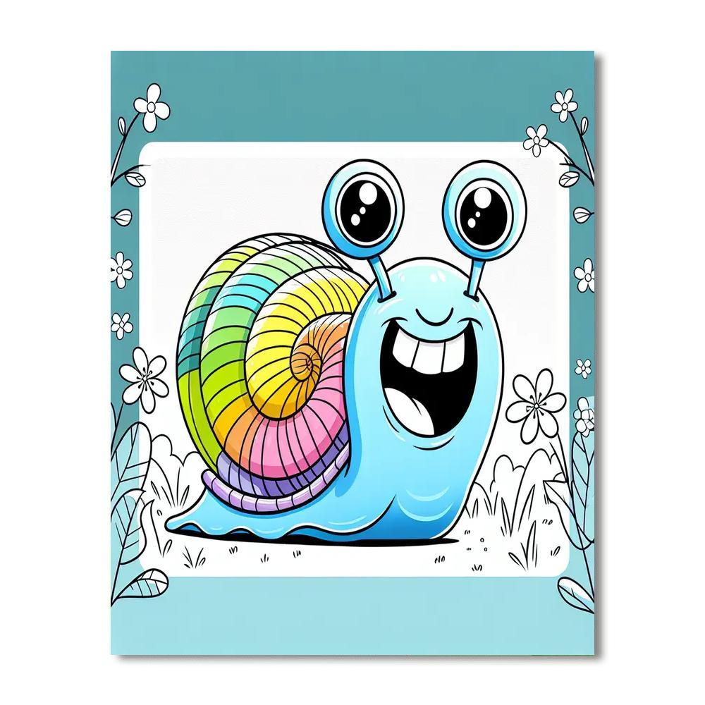 Funny Snail Paint By Color