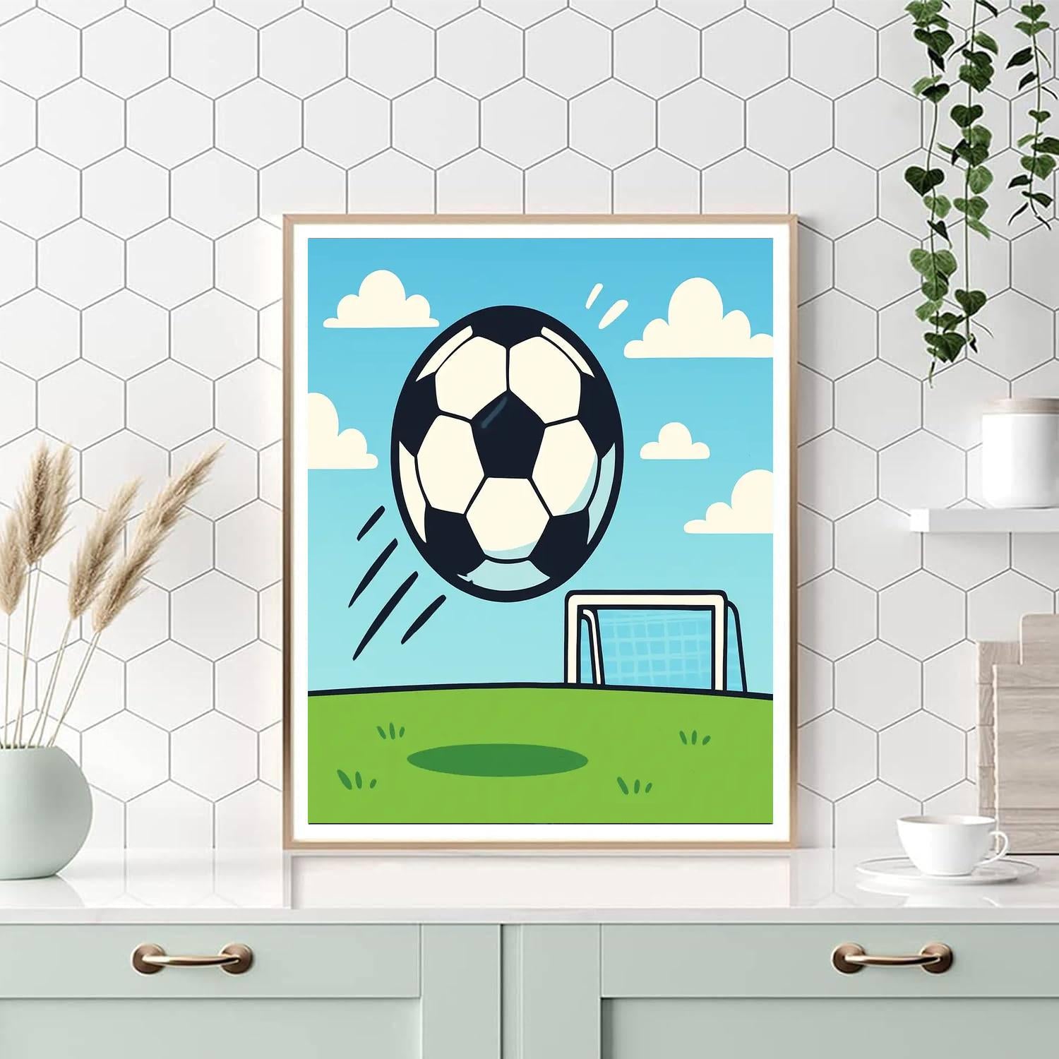 Sporty Soccer Ball Paint By Numbers Kits