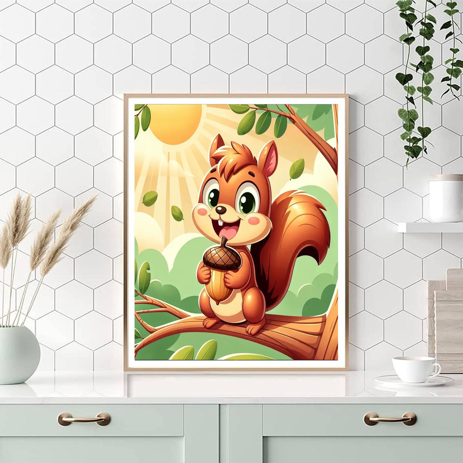 Curious Squirrel Paint By Color
