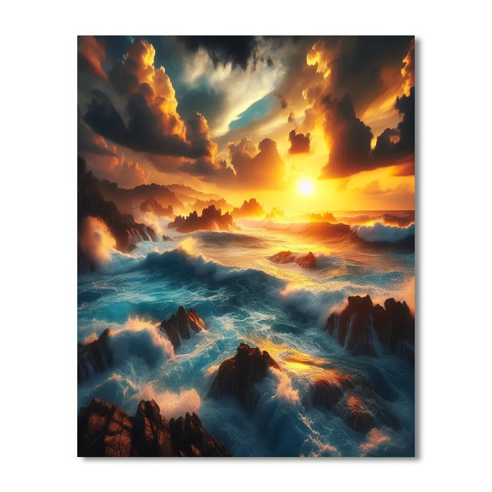 Tidal Symphony Numbered Painting Kits