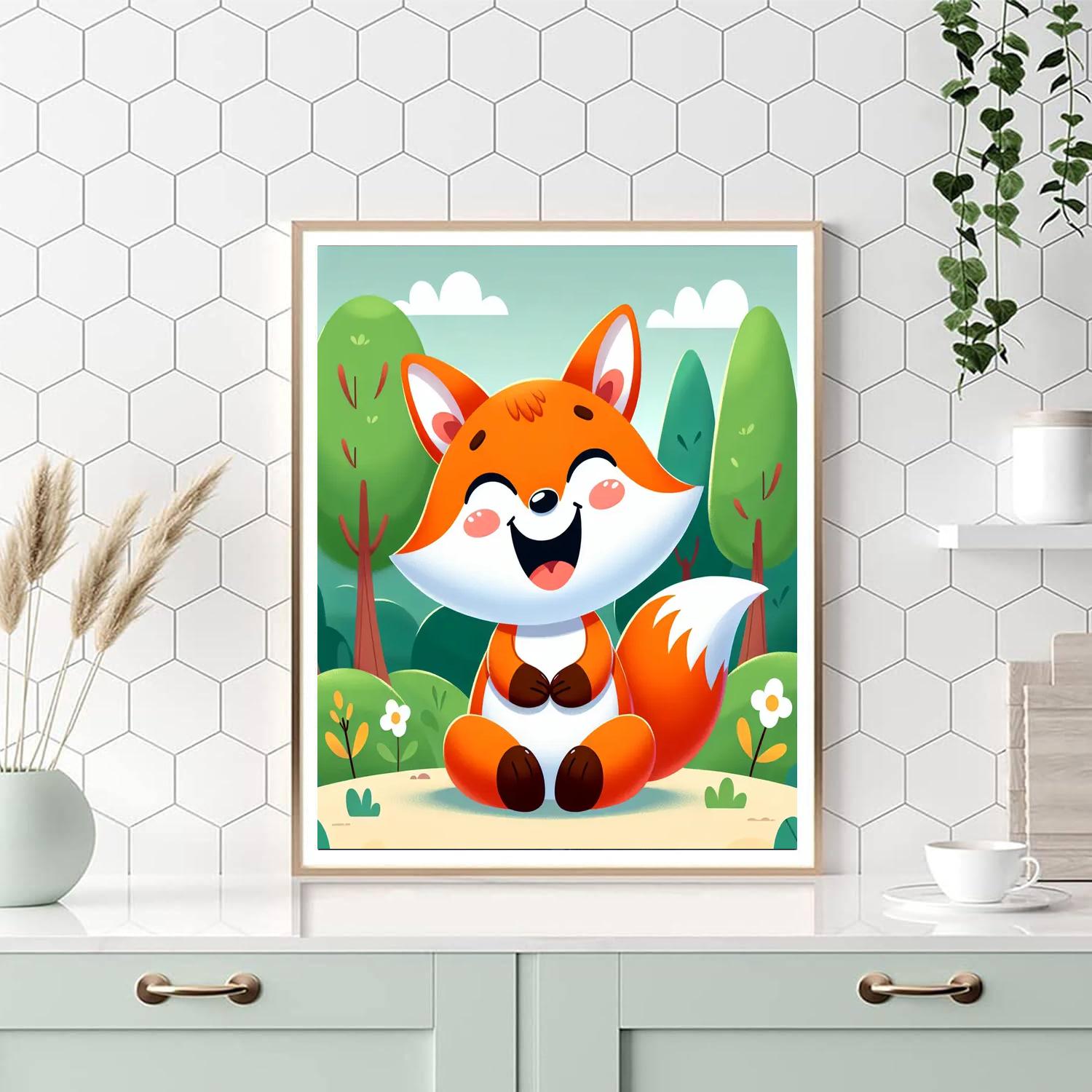 Giggling Fox Numbered Painting Kits