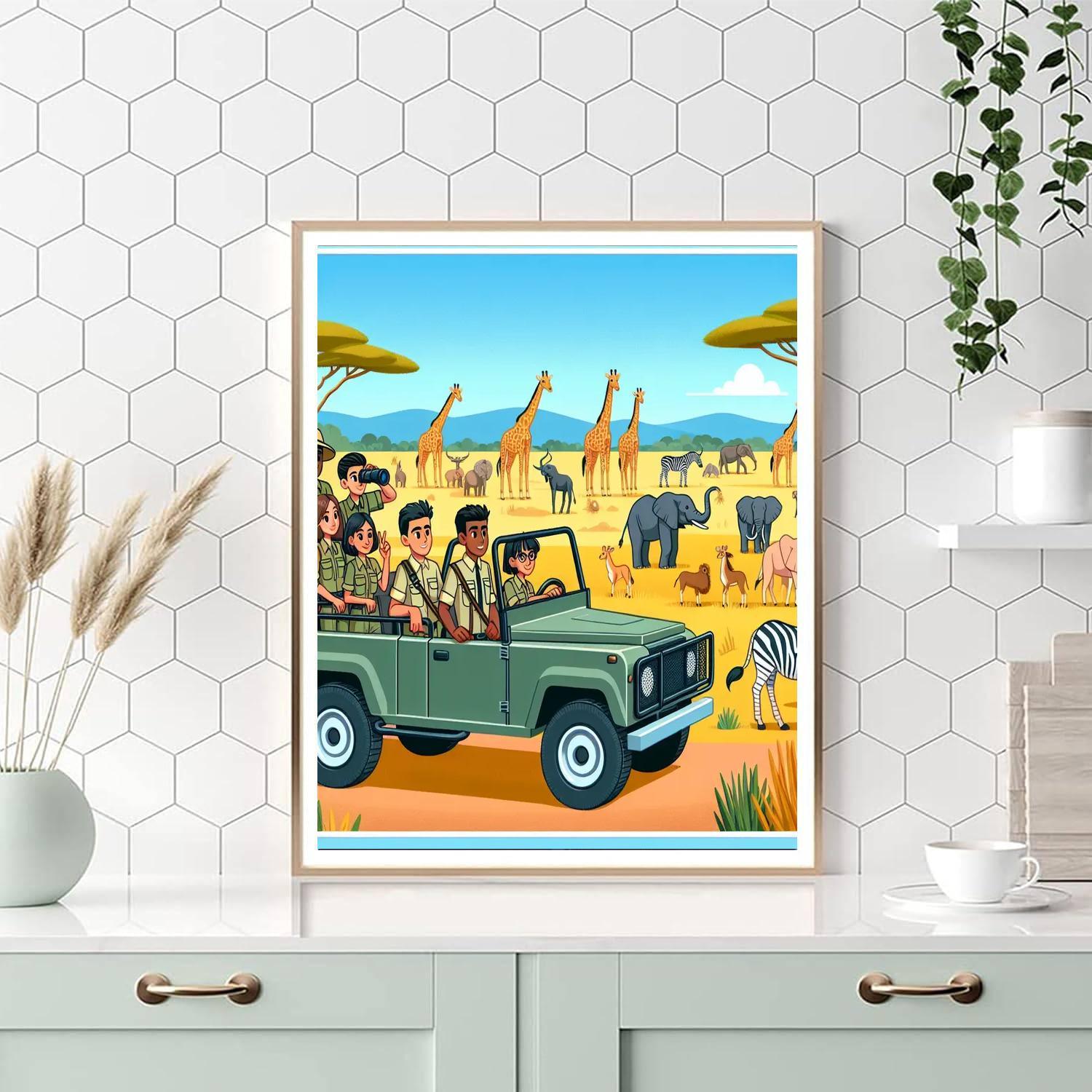 Safari Rangers On Patrol Paint By Numbers