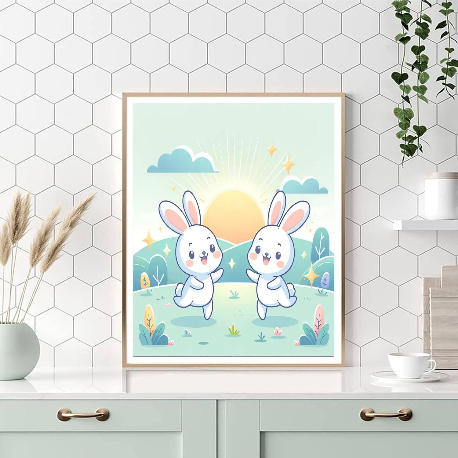 Bubbly Bunny Bash Painting By Numbers Kit