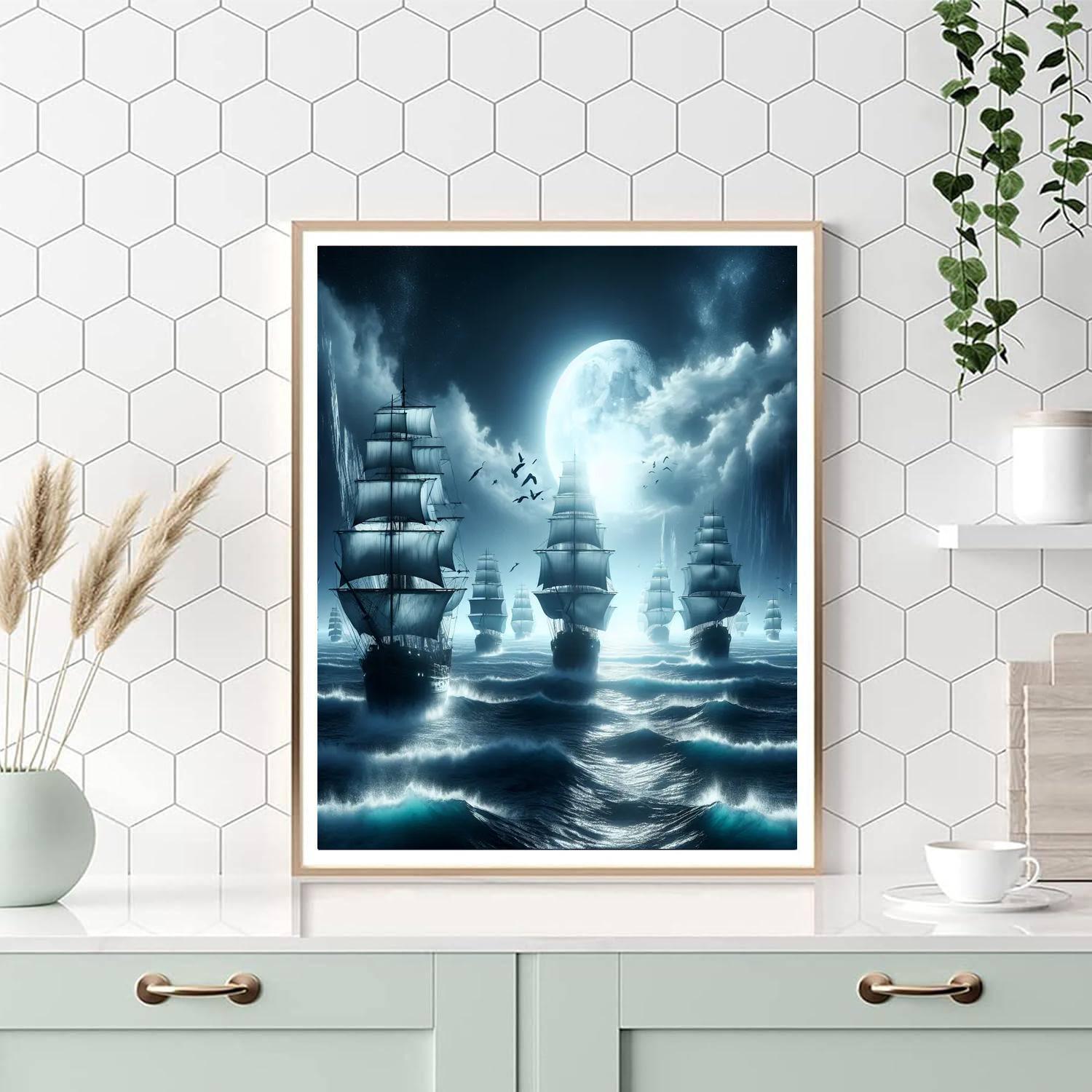Mystical Sea Voyage Painting Number Kit