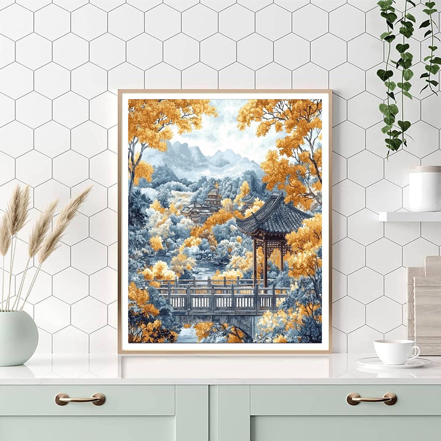 Katsushika Hokusai Inspired Intricate Oriental Splendor  Paint By Numbers