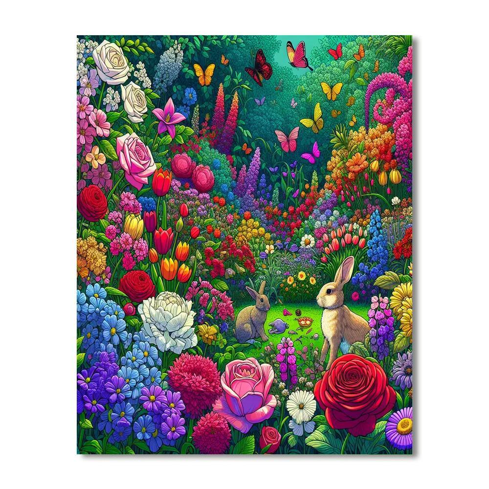 Secret Garden Mystery Painting By Numbers Kit