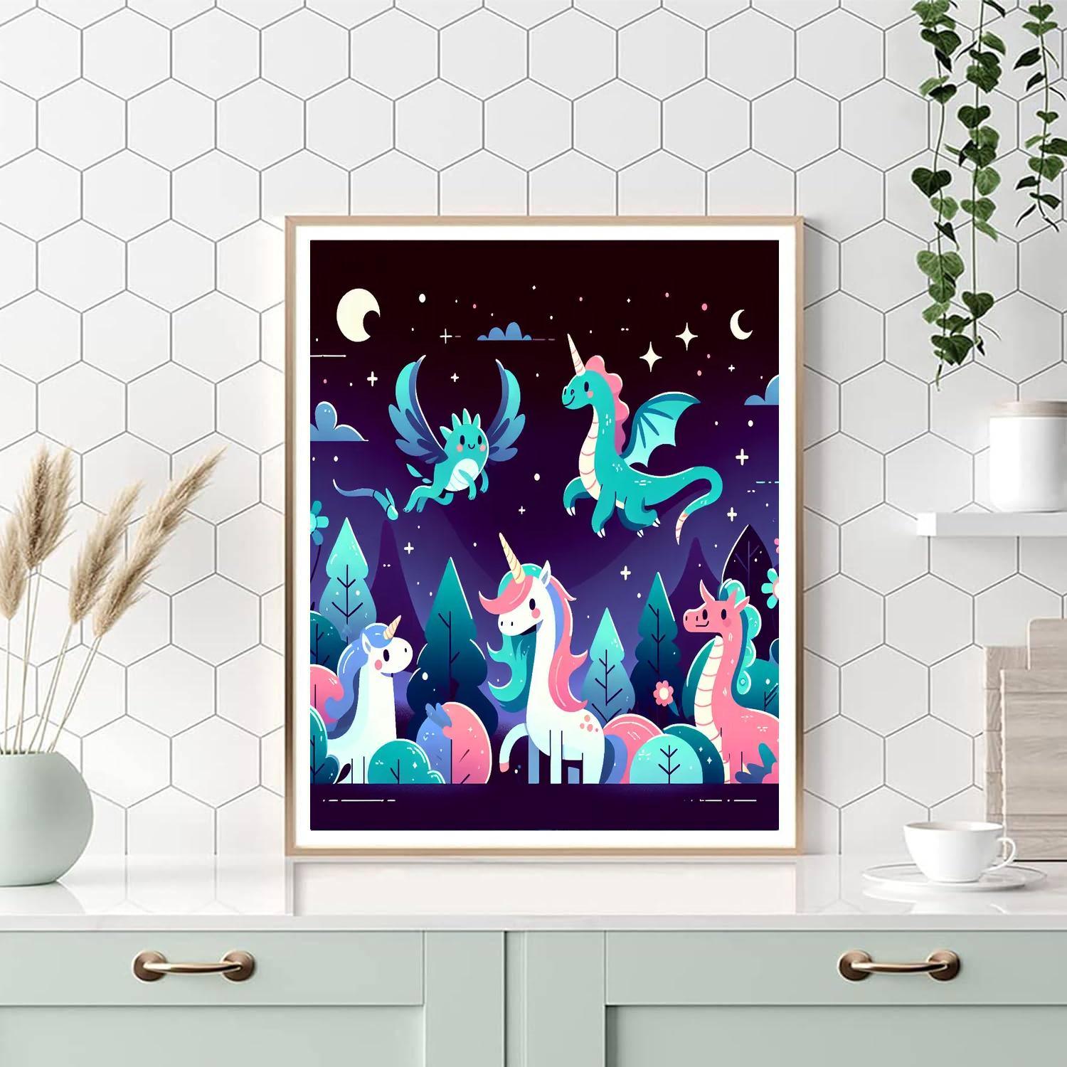 Mythical Creatures Of The Night Paint By Numbers Kits