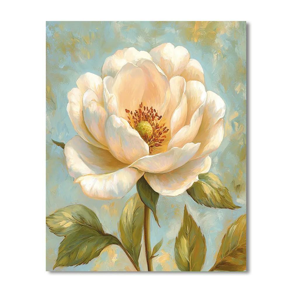 Leonardo Da Vinci Inspired Luminous Blossom  Paint By Numbers Art