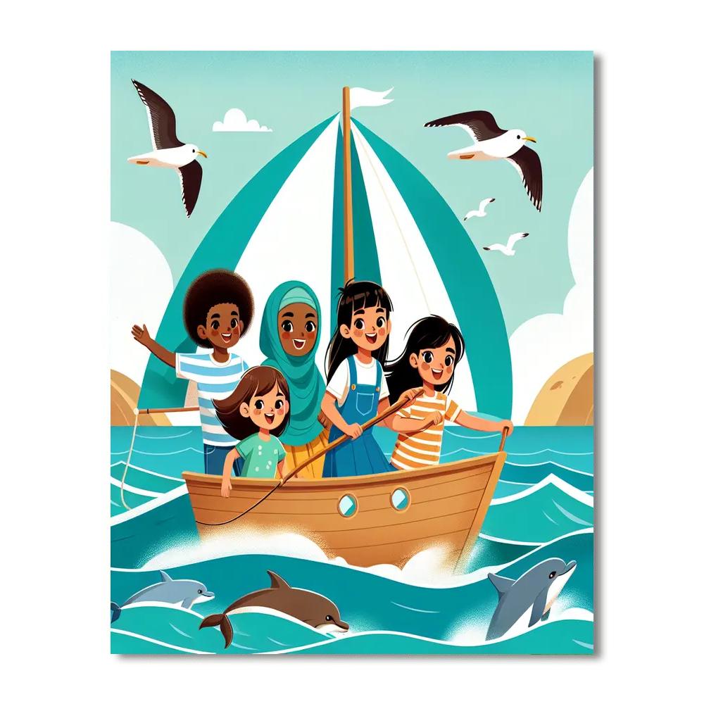 Sailing Adventure Seafarers Paint By Numbers Art