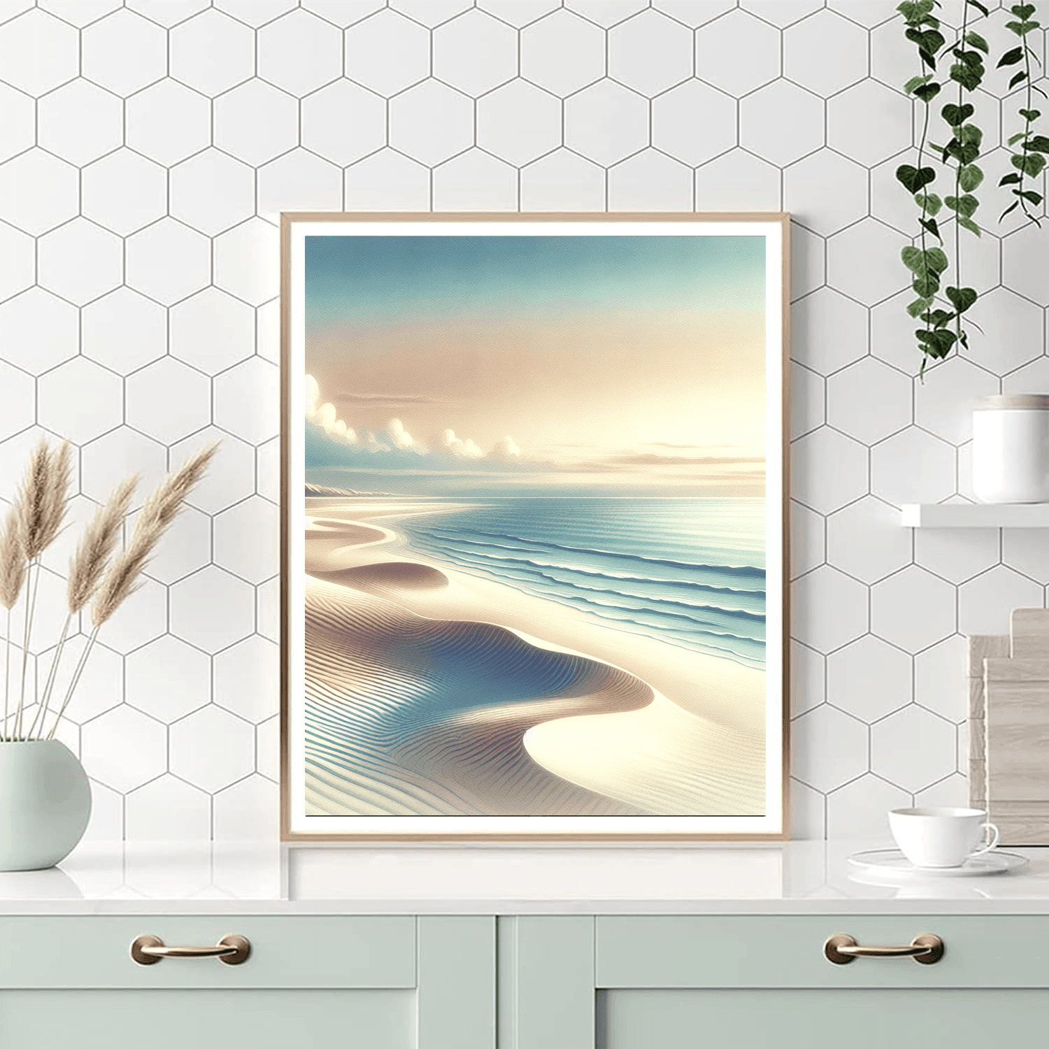 Idyllic Coastal Retreat Number Painting