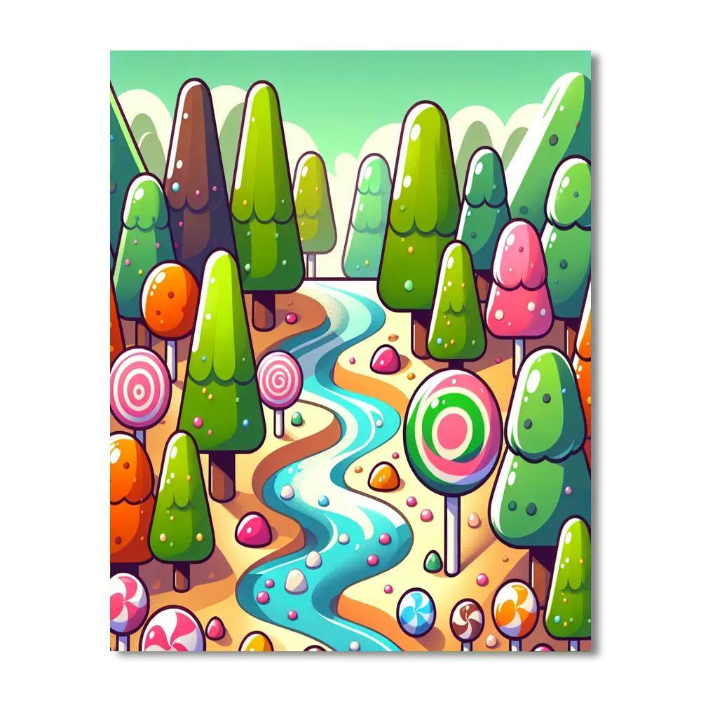 Candy Forest DIY Paint By Numbers