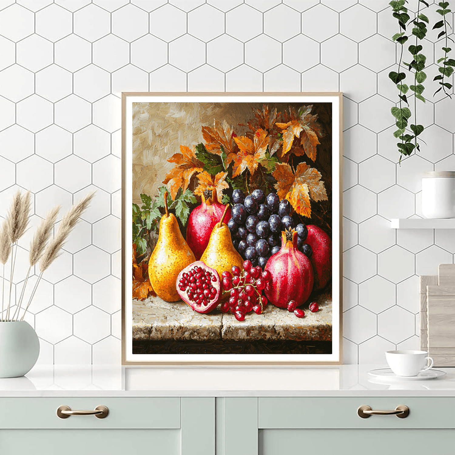 Juan Sánchez Cotán Inspired Fruits Of Autumn  Paint By Numbers Kits