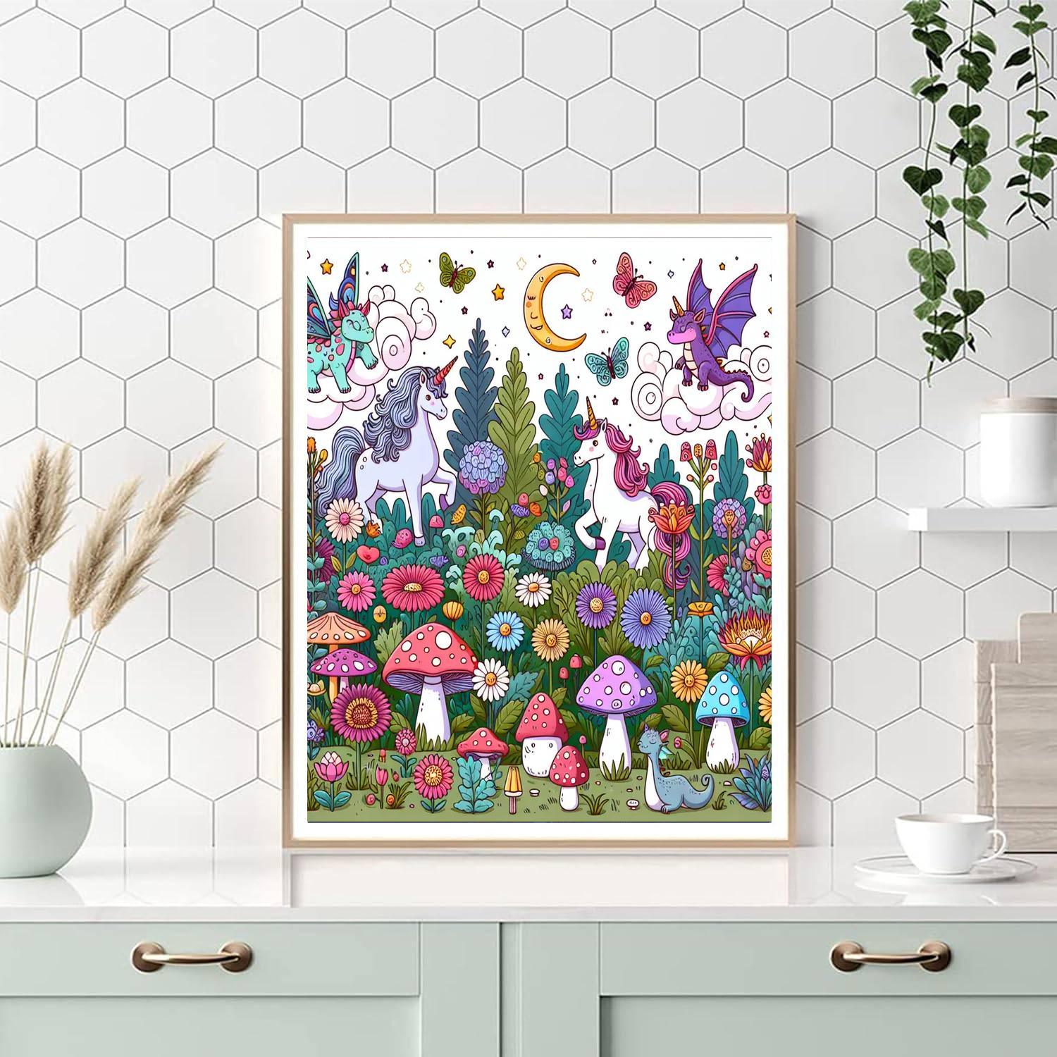 Fantasy Garden Gathering Numbered Painting Kits