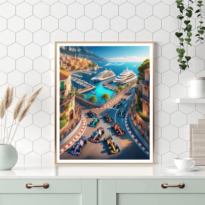 Monaco Grand Prix - Monte Carlo Paint By Color