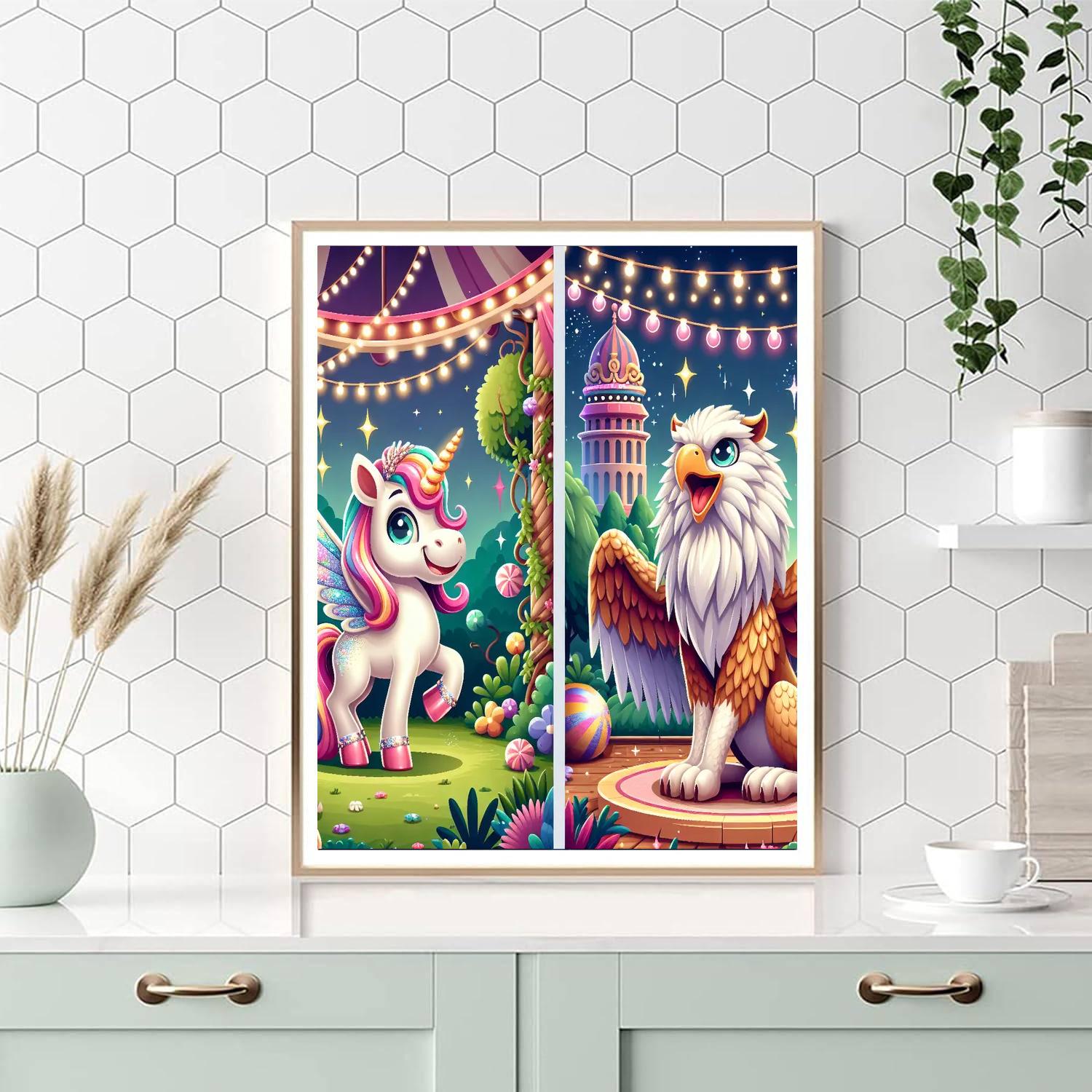 Fantasy Zoo Extravaganza Number Painting