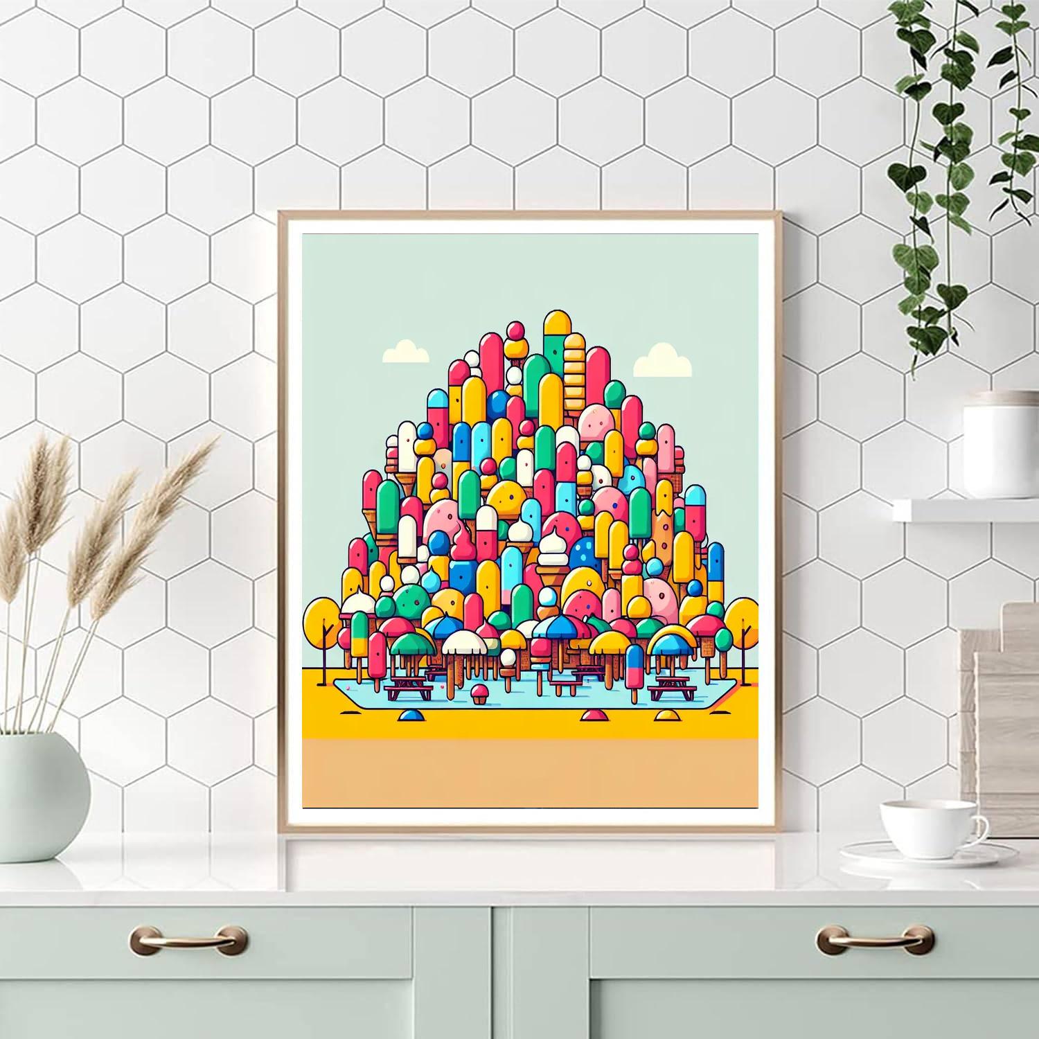 Ice Cream Adventure Number Painting