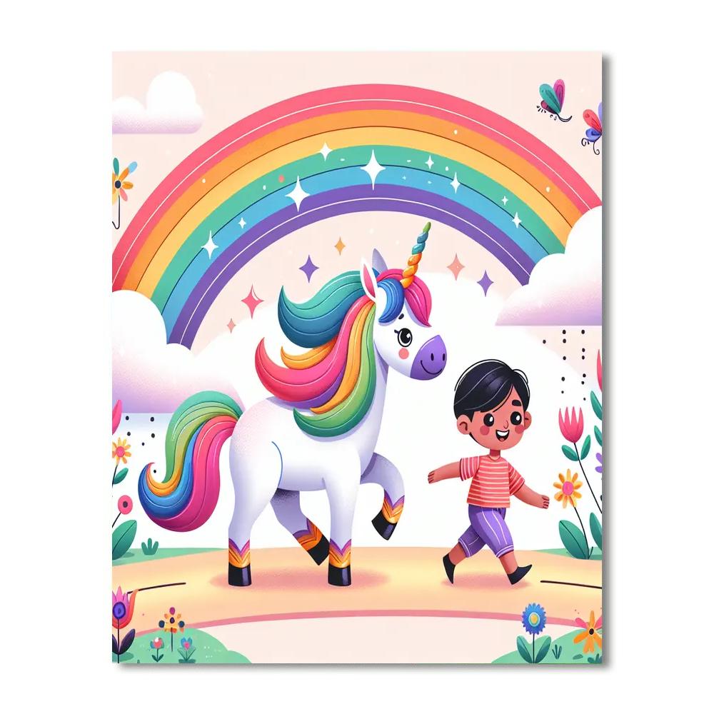 Mystic Unicorn Trail DIY Paint By Numbers
