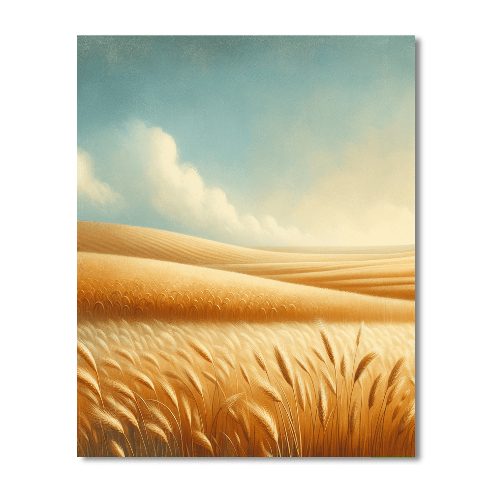 Golden Wheat Field Harmony Paint By Numbers Art